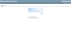 Desktop Screenshot of customer.gibsonpest.com