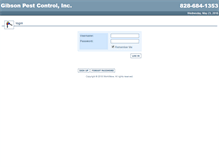 Tablet Screenshot of customer.gibsonpest.com